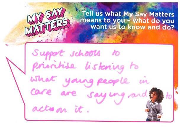 My Say Matters pledge 8