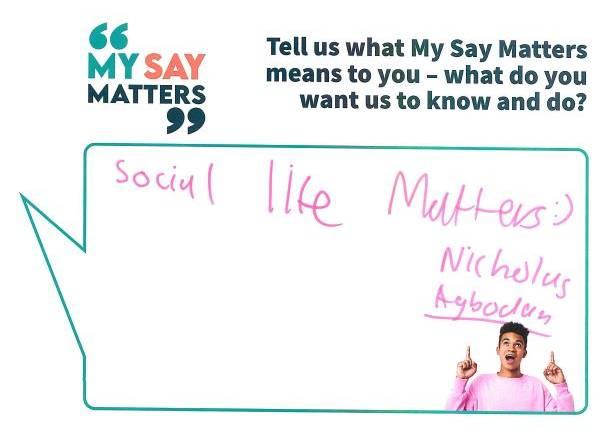 My Say Matters pledge 9