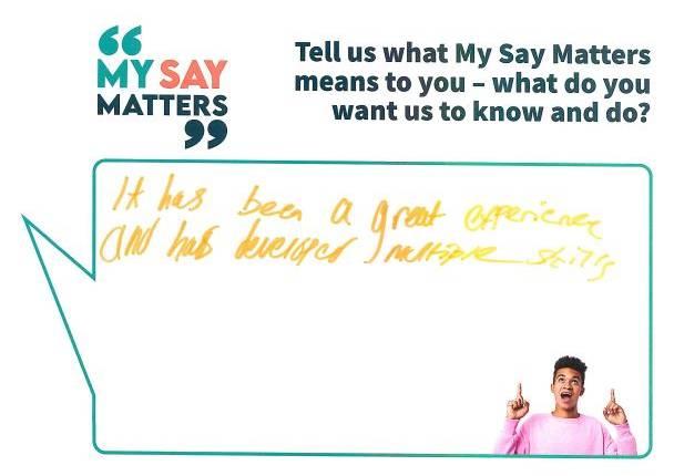 My Say Matters pledge 11