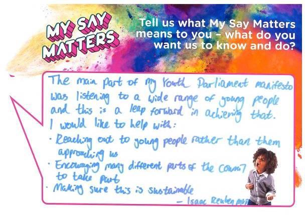 My Say Matters pledge 18