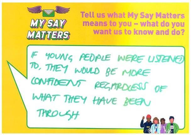 My Say Matters pledge 20