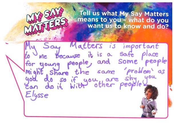 My Say Matters pledge 24