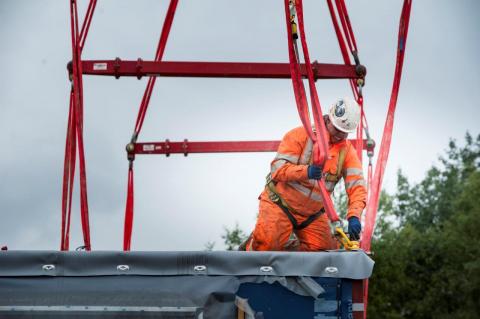 Assembly of the new Train Drivers’ Accommodation