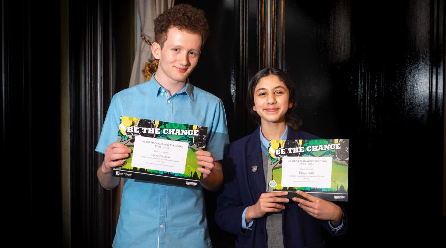 Youth Parliamentarians, Isaac Reuben and Elysse Adil