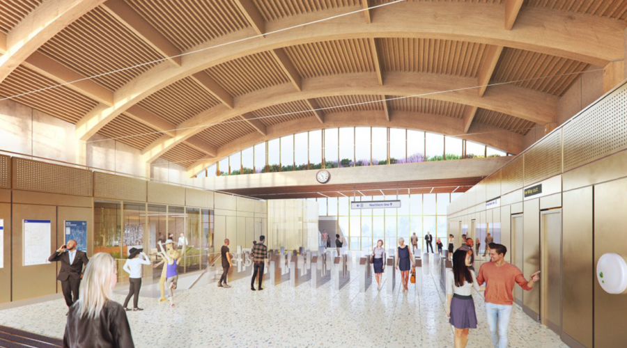 Colindale station atrium