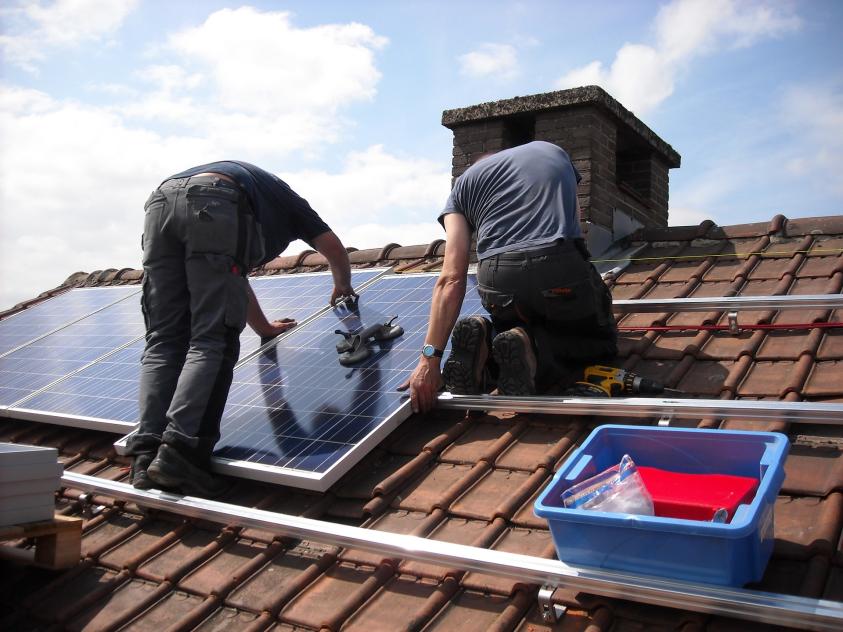 Solar panel installation